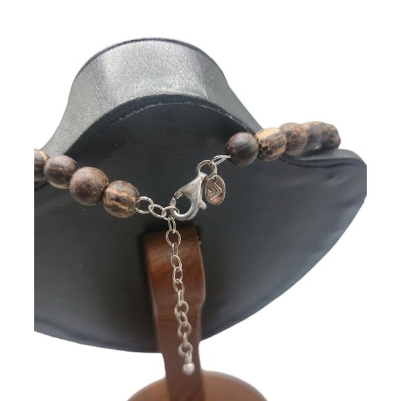 Silpada 925 Honey Jade Tigers Eye Set 18" Necklace Dangle Earrings 6" Bracelet - Picture 4 of 16